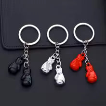 Metal Boxing Gloves Keychain Sport 3D Fitness Boxing Key Ring For Men Backpack Pendant Car Trinket Fight Club Match Gift