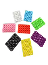 Silicone Suction Pad For Mobile Phone Fixture Suction Cup Backed Adhesive Silicone Rubber Sucker Pad For Fixed