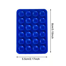 Silicone Suction Pad For Mobile Phone Fixture Suction Cup Backed Adhesive Silicone Rubber Sucker Pad For Fixed