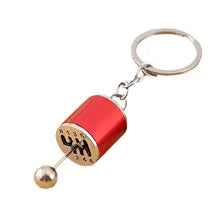 Beautiful Car Modification Pendant Six Gear Shift Keychain Car Pendant Shifter Metal Keyring